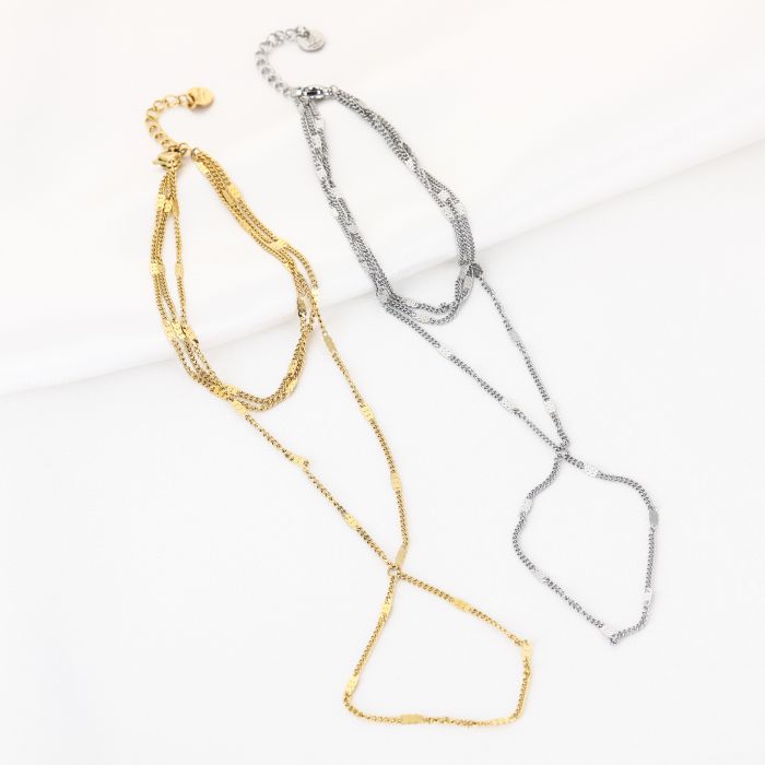 Handchain Plate - Silver
