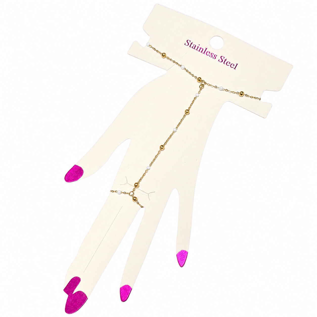 Handchain Disco White - Gold
