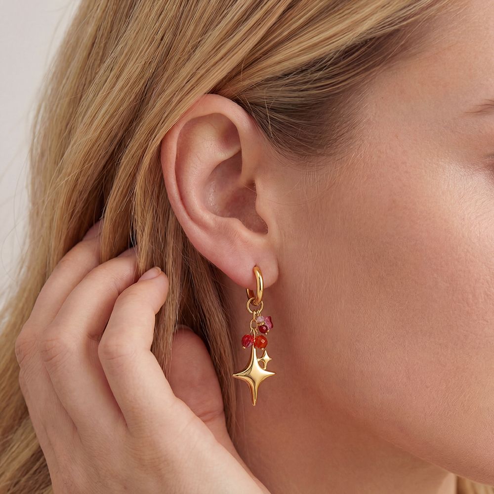 Iris Earrings - Gold