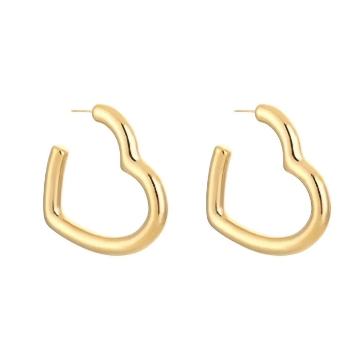 Megan Large Earrings - Gold