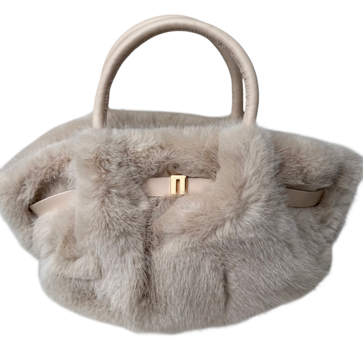 Marley Fluffy Small Tas - Beige