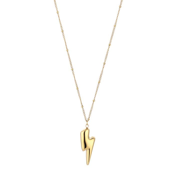 Bliksem Necklace 80 cm - Gold