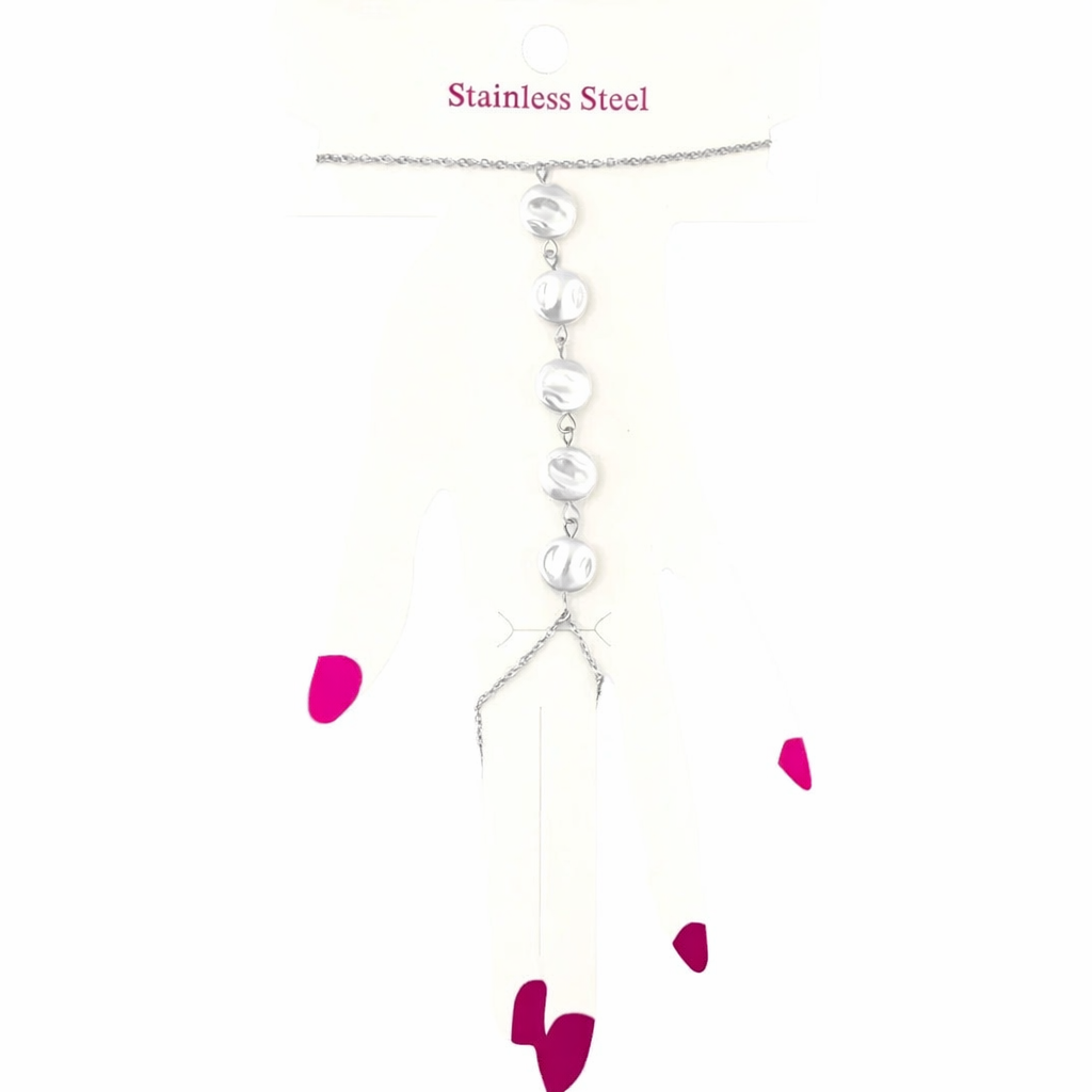 Handchain Coin Parels - Silver