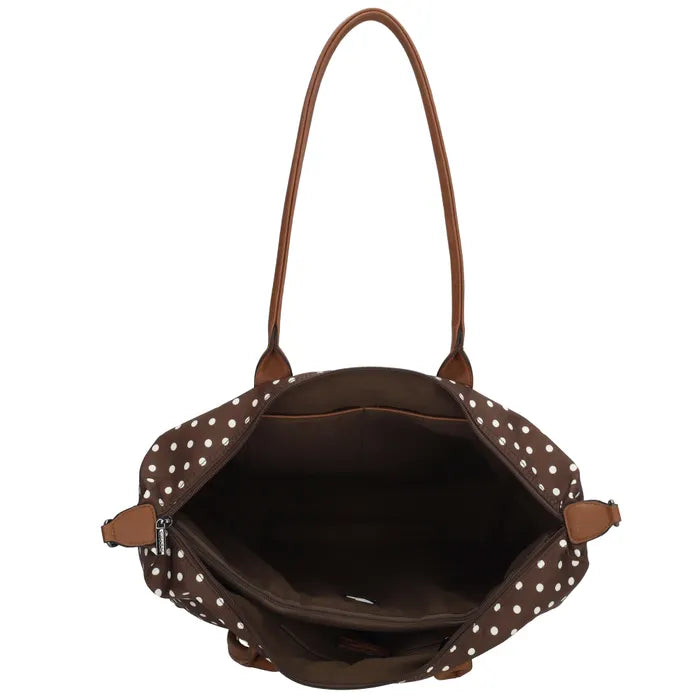 Charm London Buckingham Tas - Polka Dot Bruin
