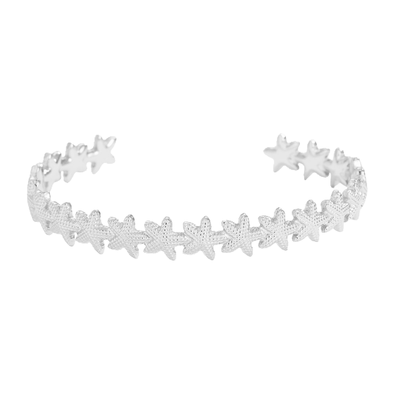 Bangle Seashell Bracelet - Silver