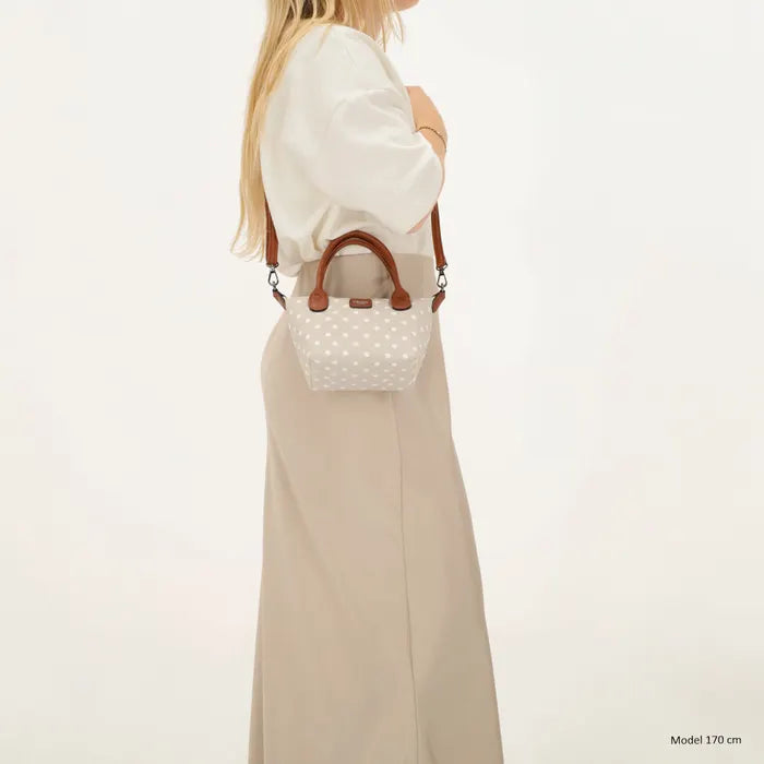 Charm London Small Tas - Polka Dot Beige