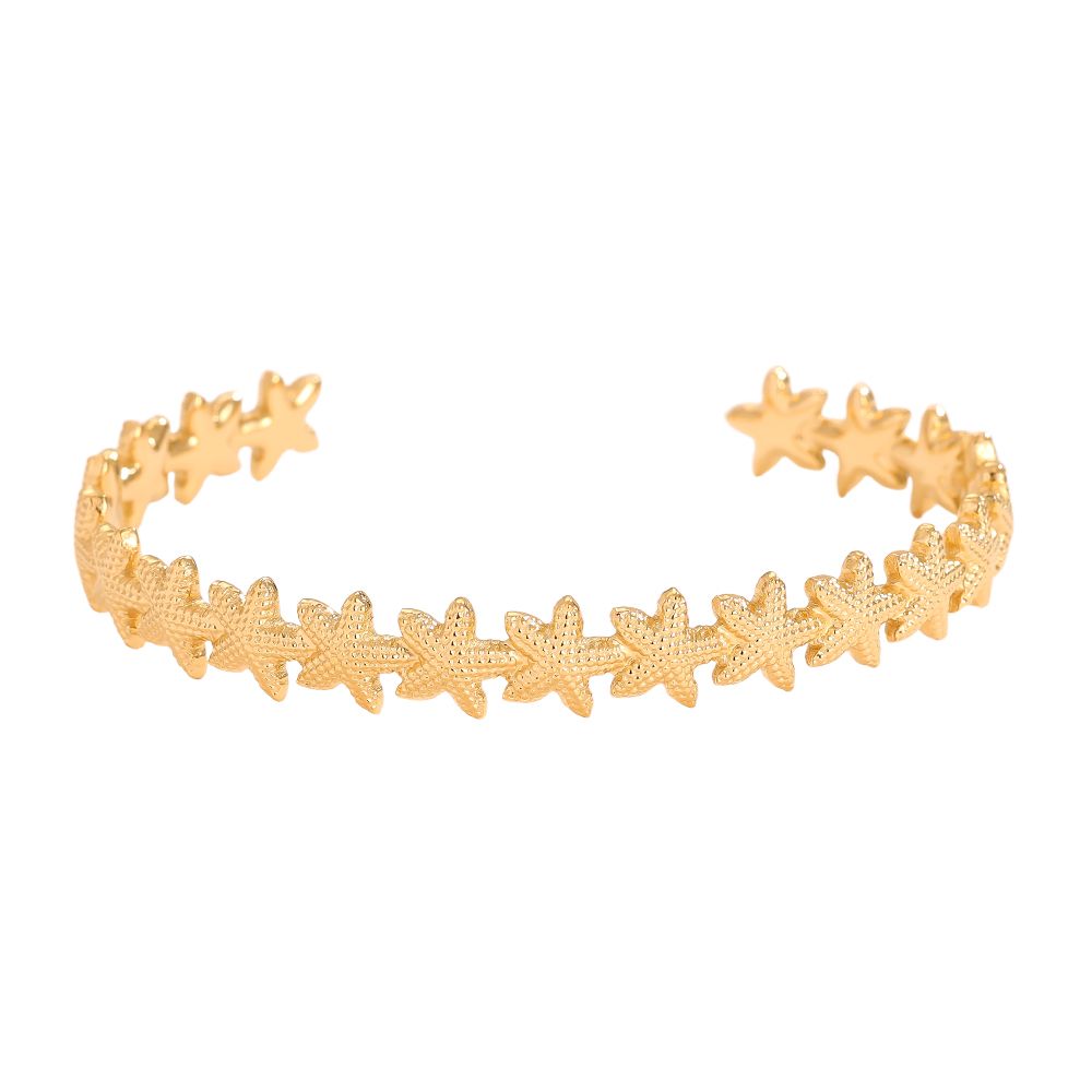 Bangle Seashell Bracelet - Gold