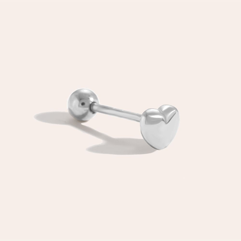 PRE-ORDER | Heart Oor Piercing - Silver