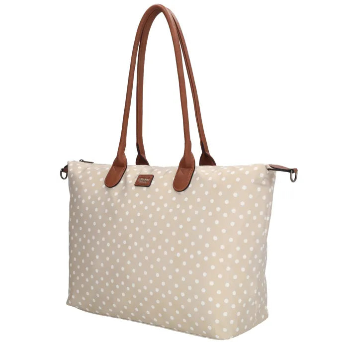 Charm London Buckingham Tas - Polka Dot Beige