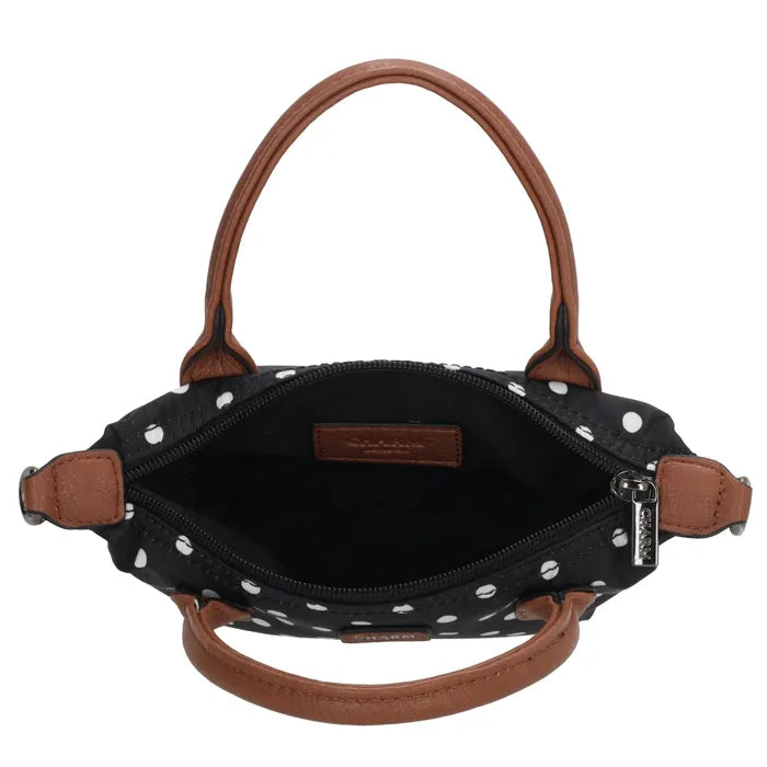 Charm London Small Tas - Polka Dot Zwart