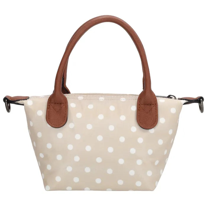 Charm London Small Tas - Polka Dot Beige