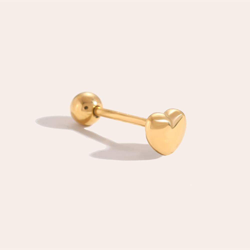 PRE-ORDER | Heart Oor Piercing - Gold