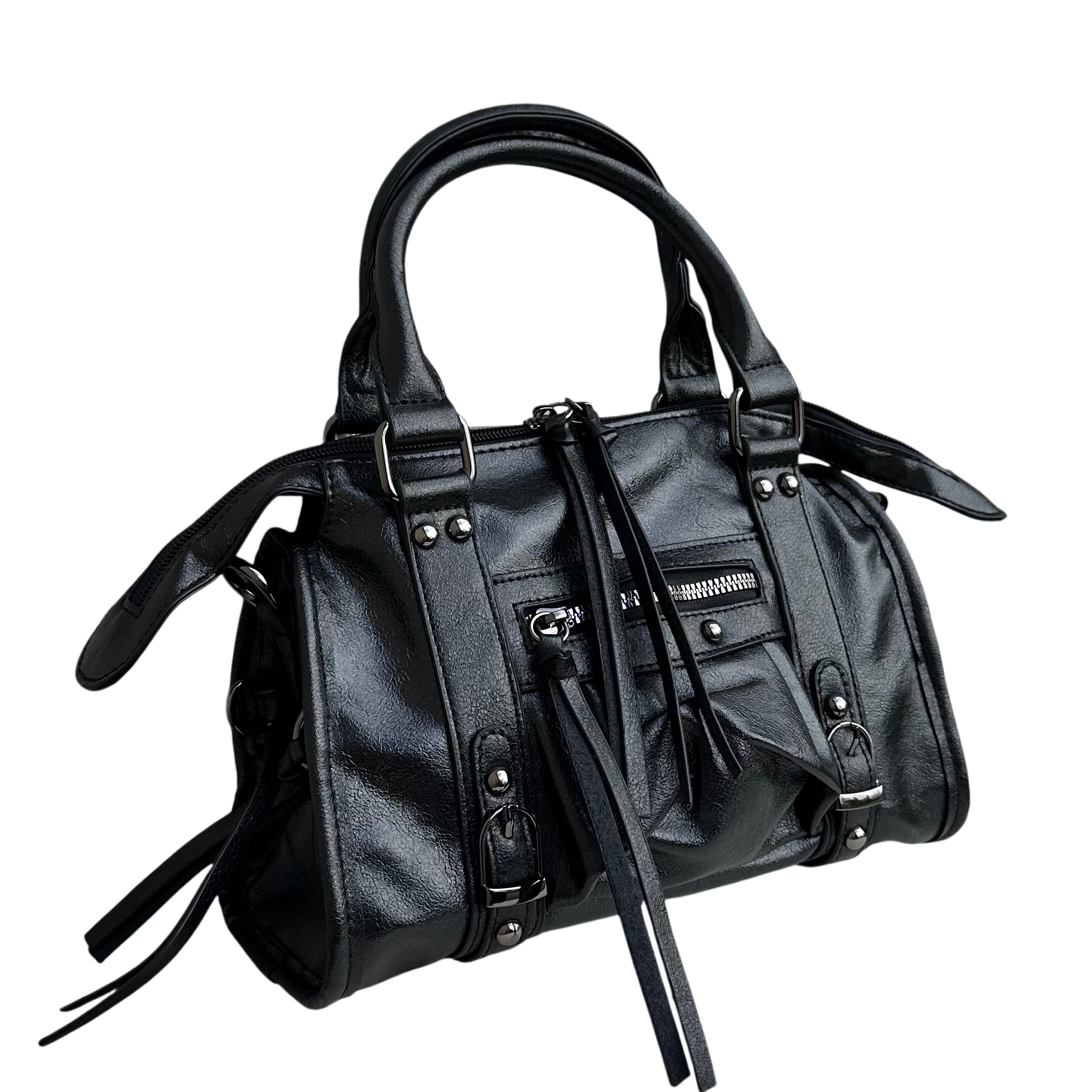 Liv Glowy Medium Tas - Metallic Zwart