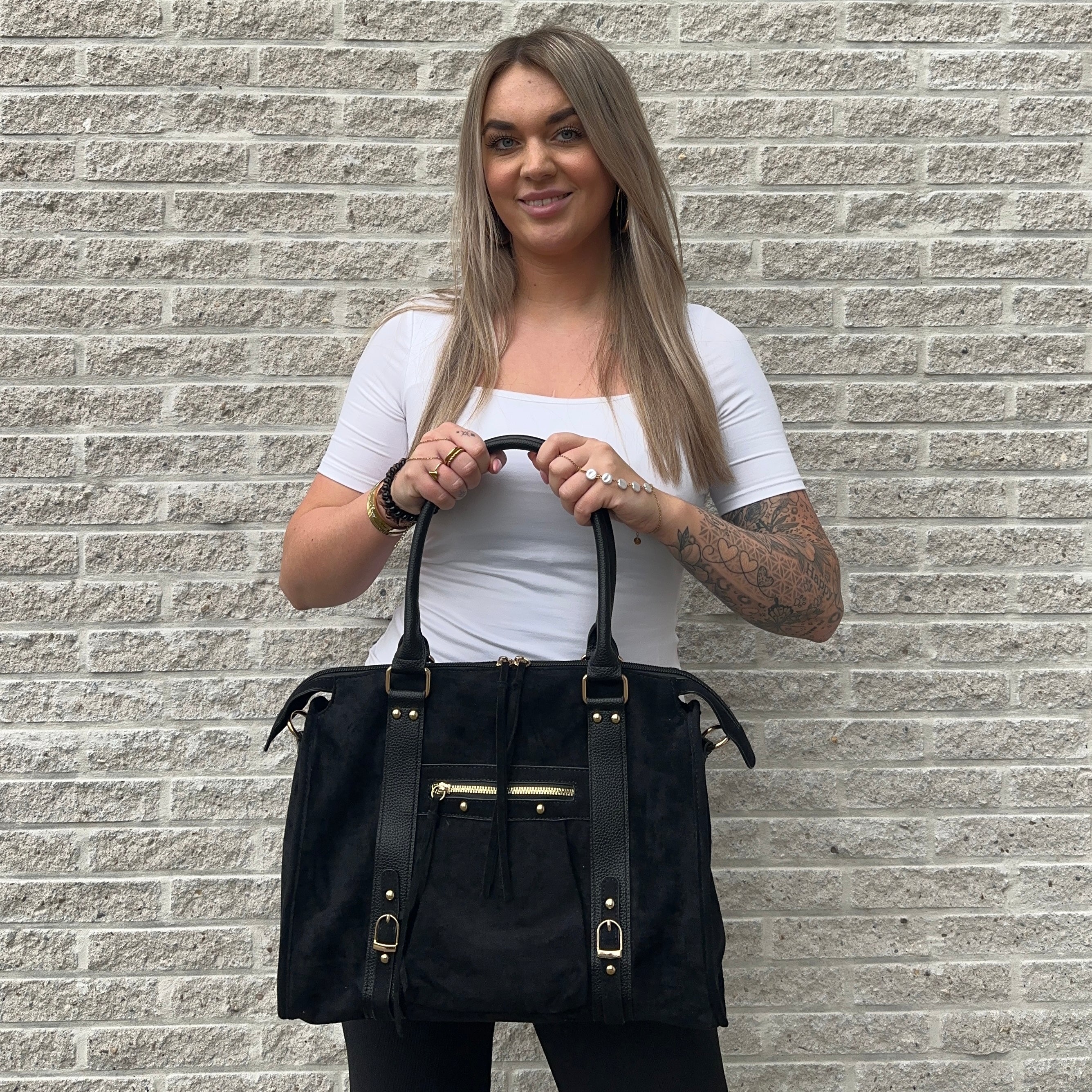 Liv Suède XL Tas - Zwart