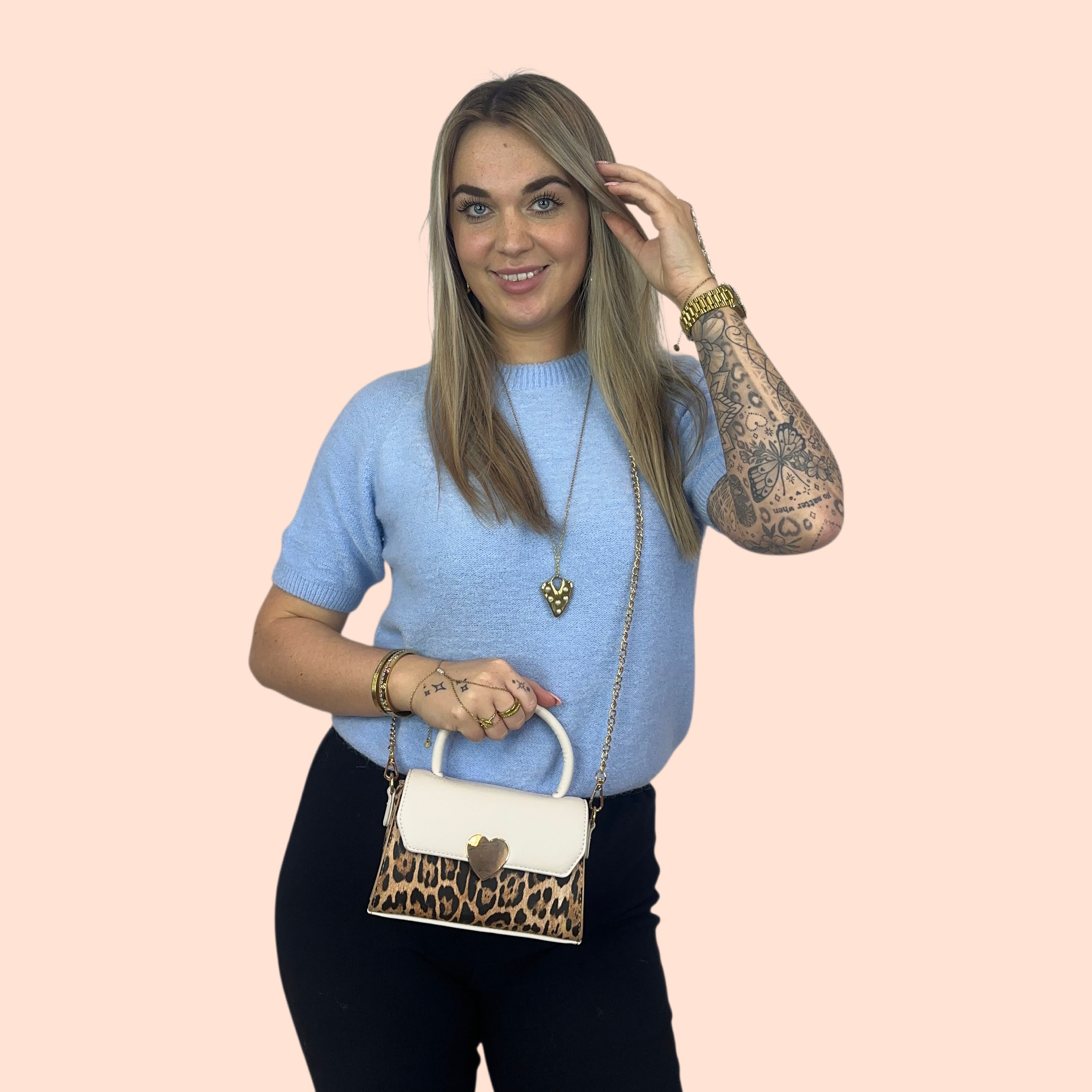 Iris Panter Tas - Beige