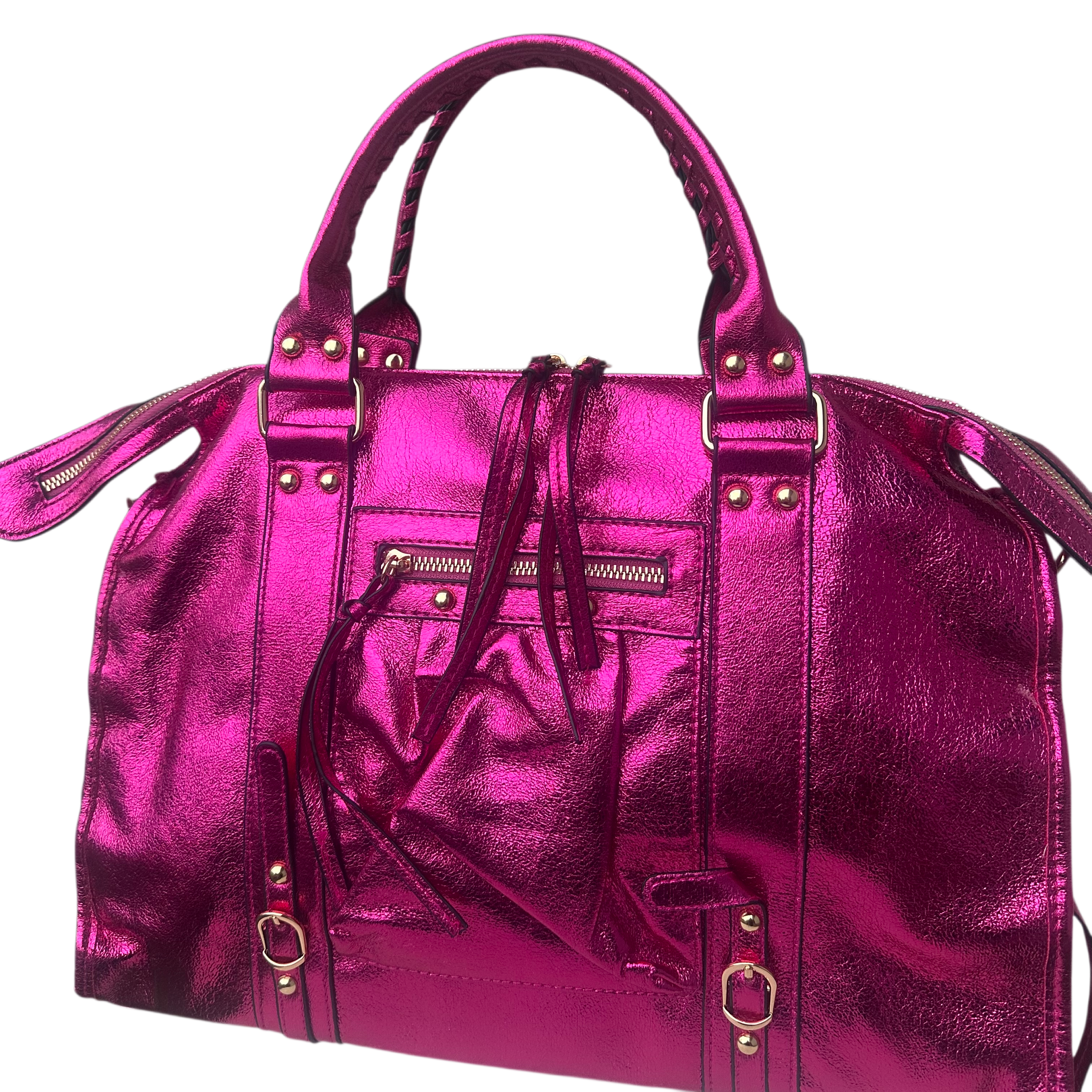 Liv Metallic XL Tas - Fuchsia Roze