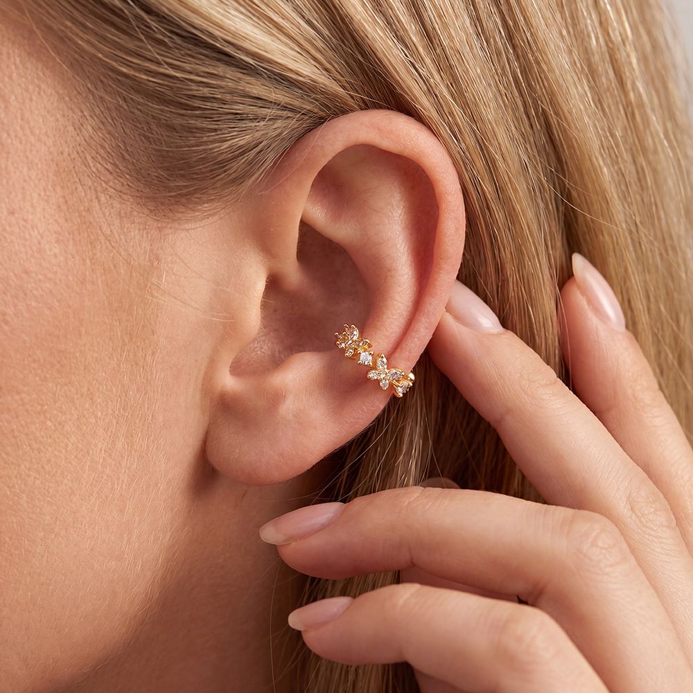 Earcuff Butterfly - Silver