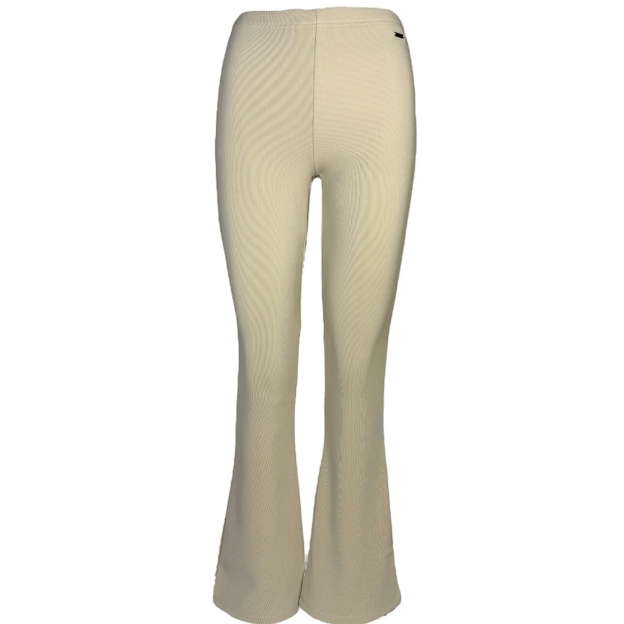 Rib Flared Broek Alina zonder Split - Beige