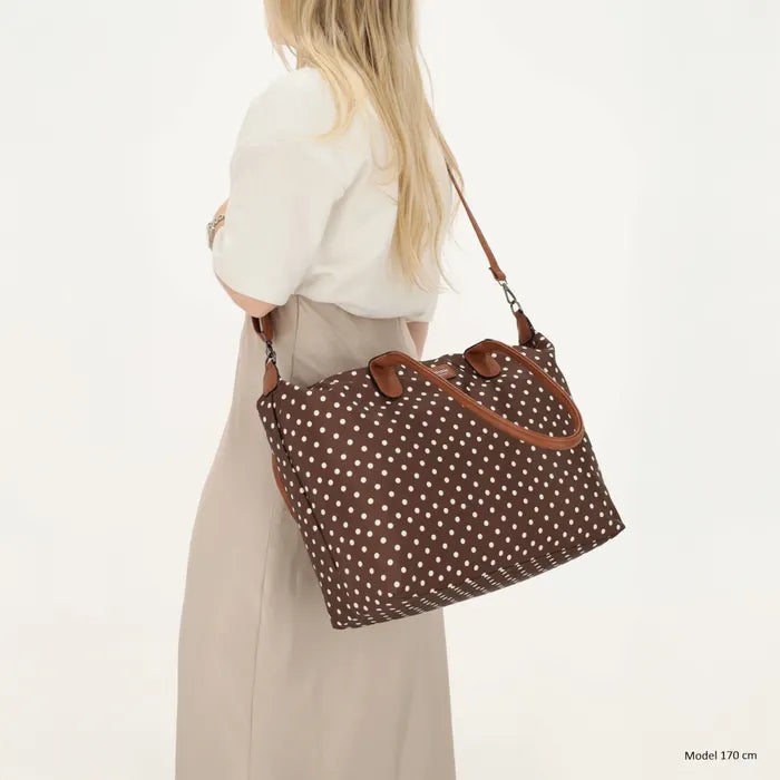 Charm London Buckingham Tas - Polka Dot Bruin