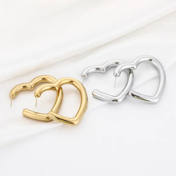 Megan Large Earrings - Silver
