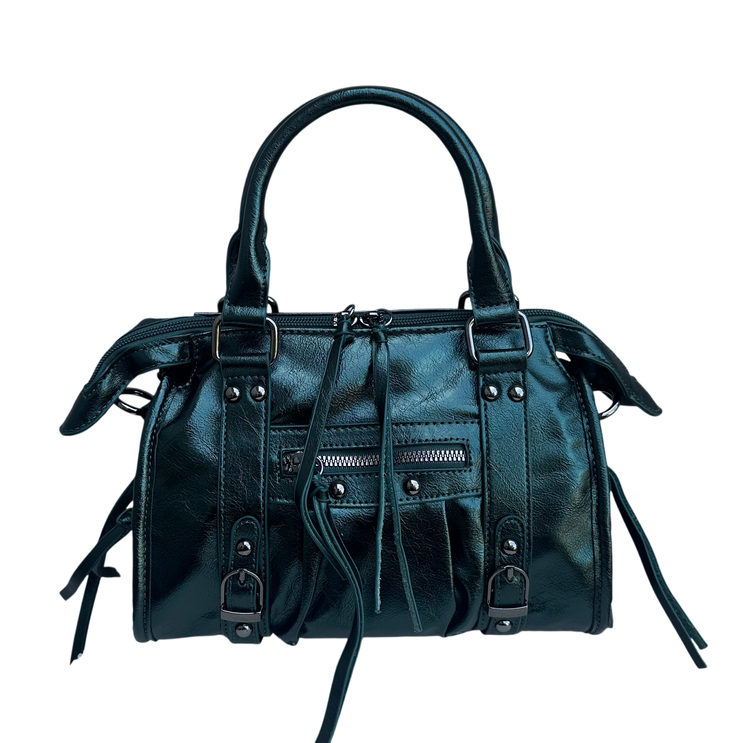 Liv Glowy Medium Tas - Metallic Donker Groen