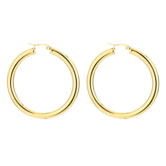 Basic Layla Hoops Earrings - Gold