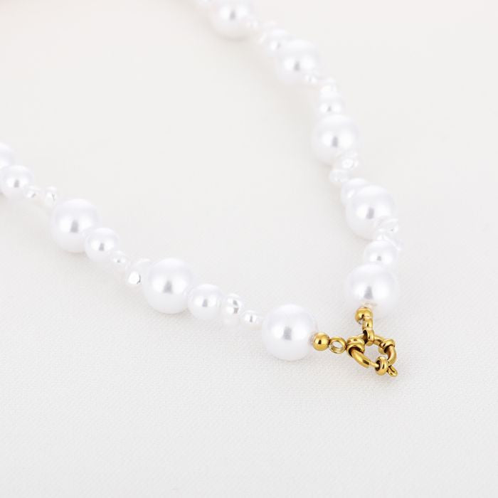 Pearl Necklace 42 cm - Gold