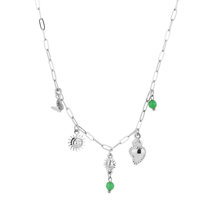 Solea Necklace 40 cm - Silver