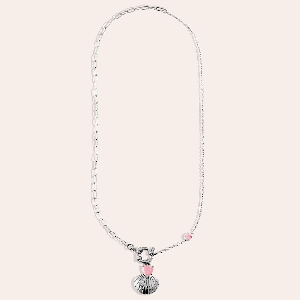 Lovely Shell Necklace 43 cm - Silver