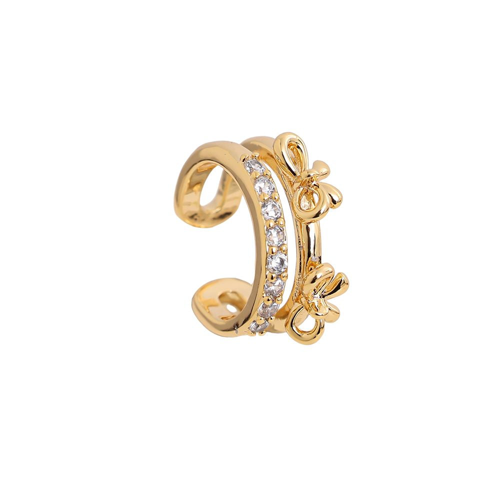 Earcuff Strikjes - Gold
