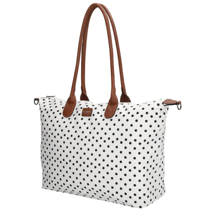 Charm London Buckingham Tas - Polka Dot Wit