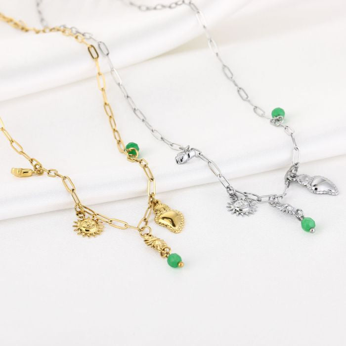 Solea Necklace 40 cm - Silver