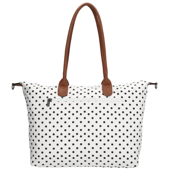 Charm London Buckingham Tas - Polka Dot Wit