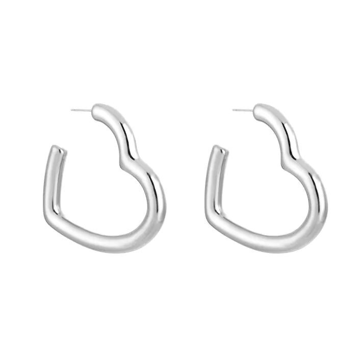 Megan Large Earrings - Silver