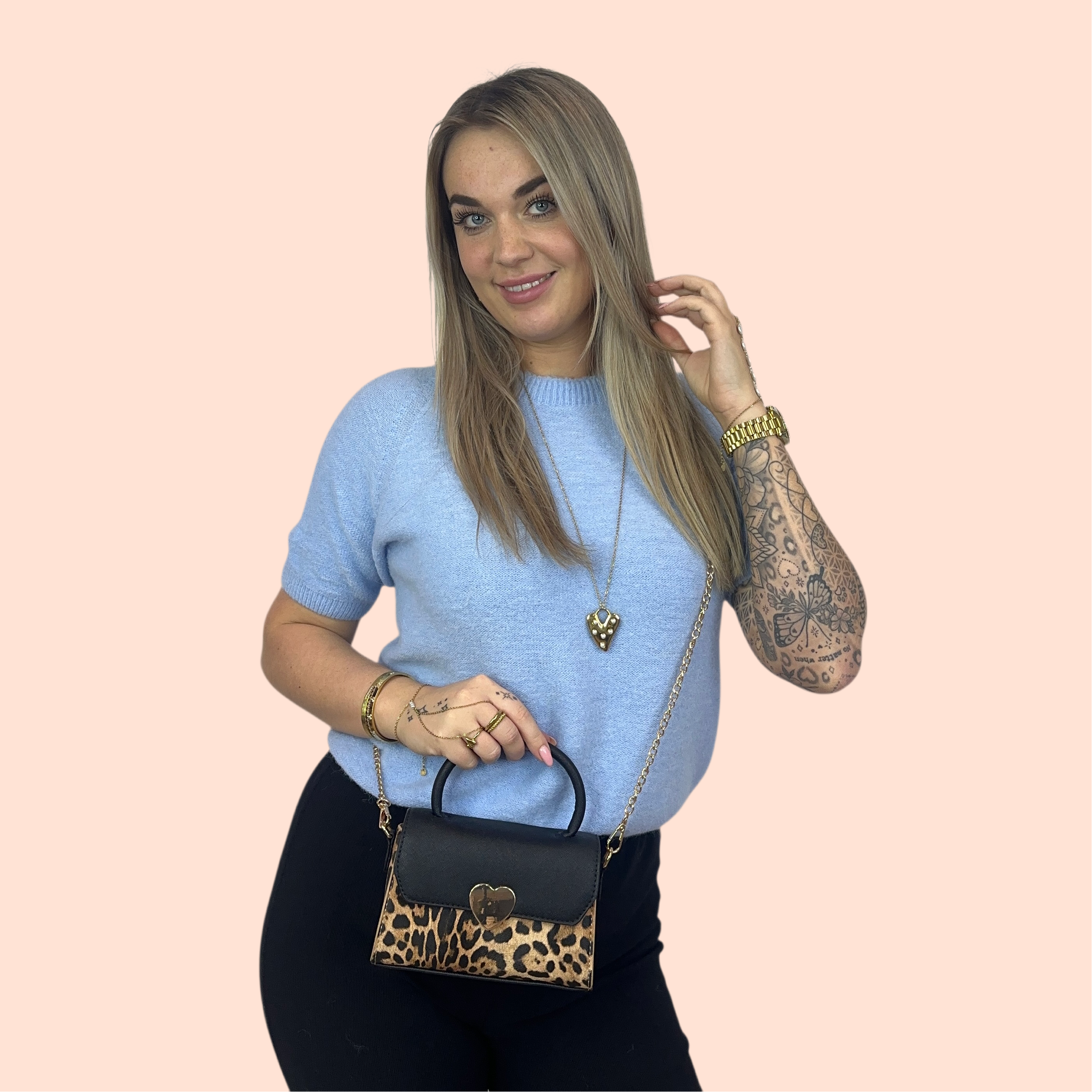Iris Panter Tas - Zwart