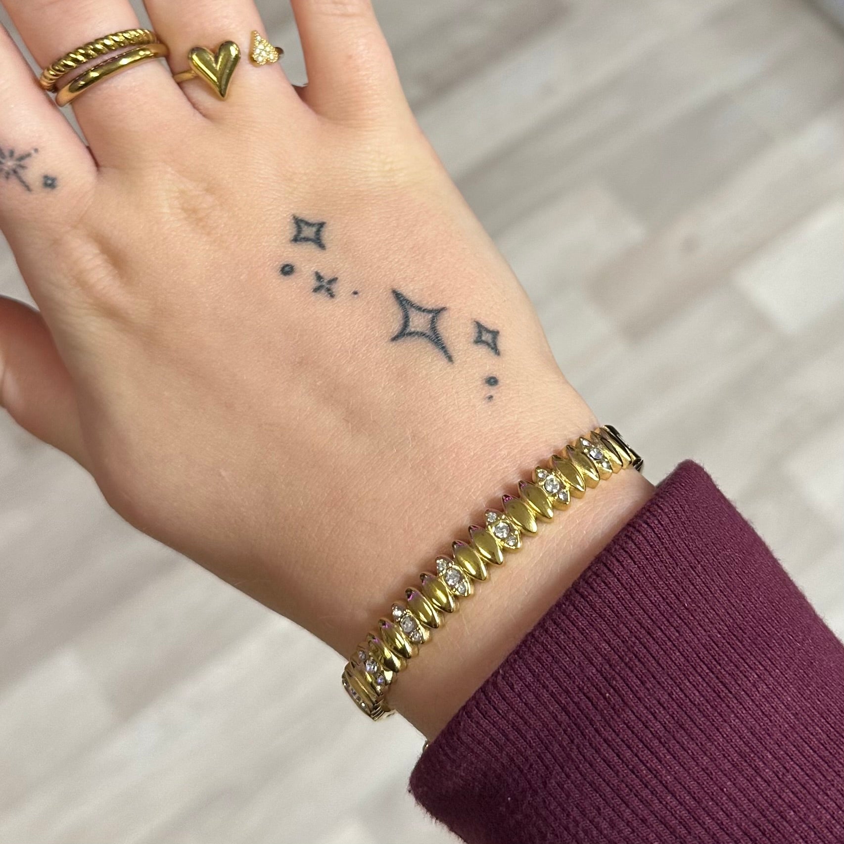 Mae Bangle Bracelet - Silver