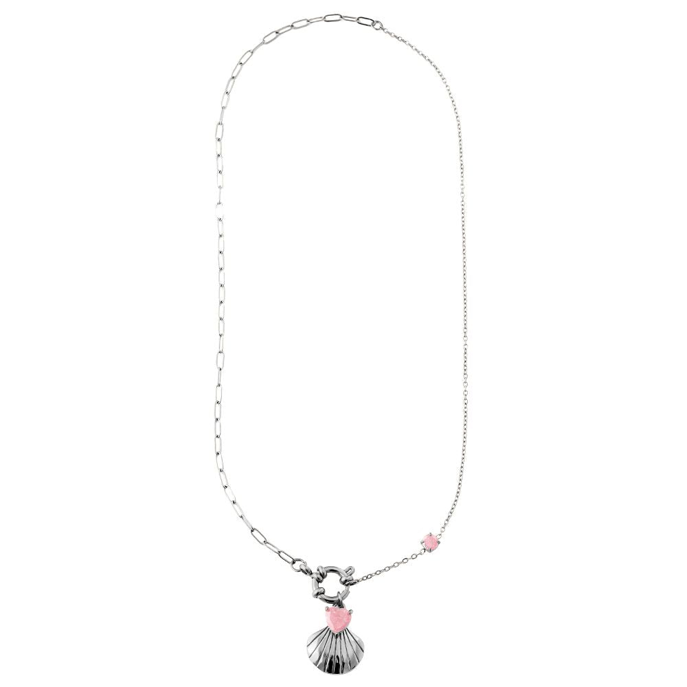 Lovely Shell Necklace 43 cm - Silver
