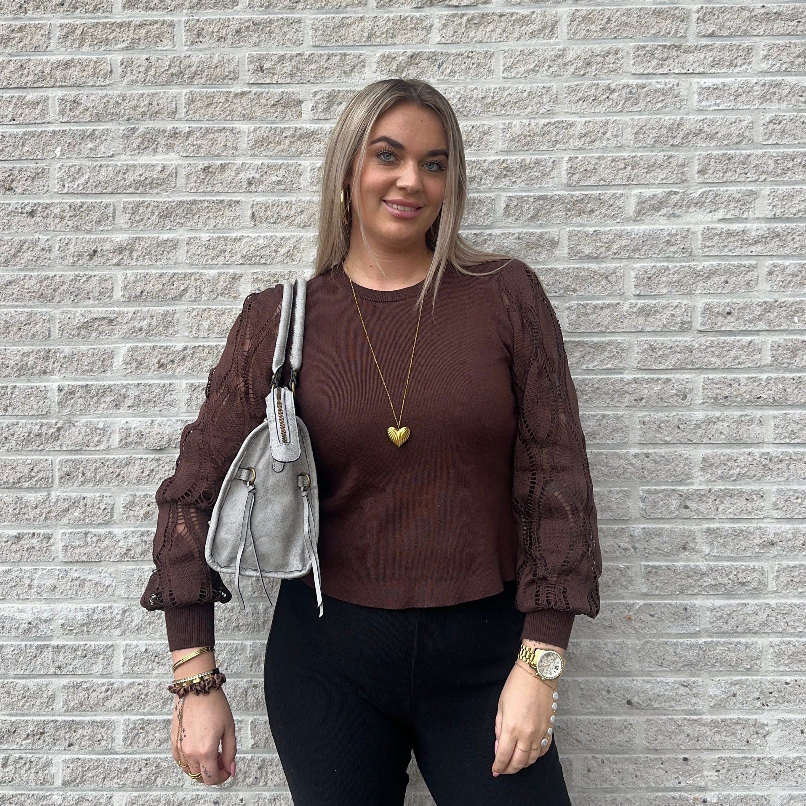 Liv Blossom Large Tas - Licht Grijs
