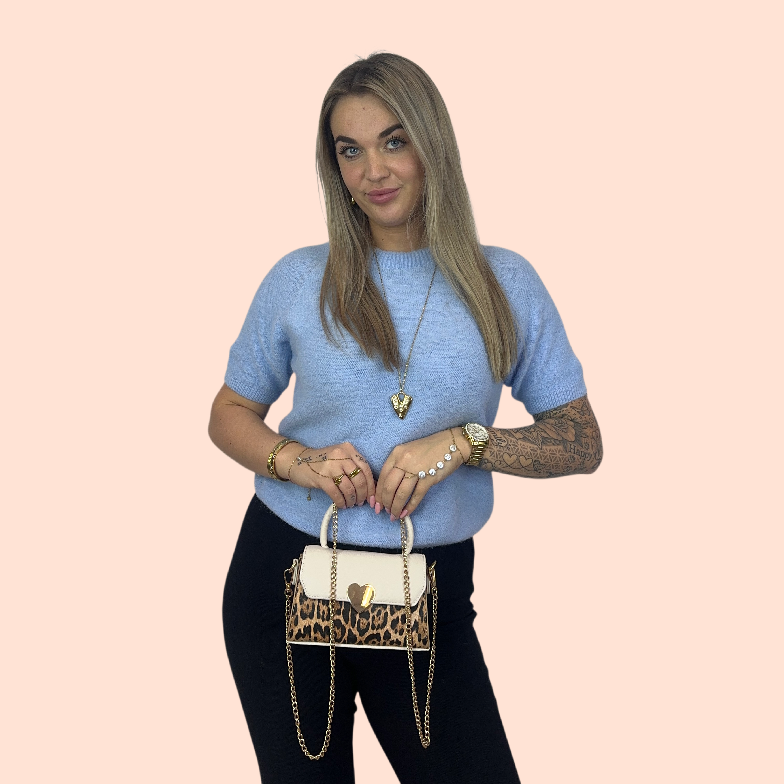 Iris Panter Tas - Beige