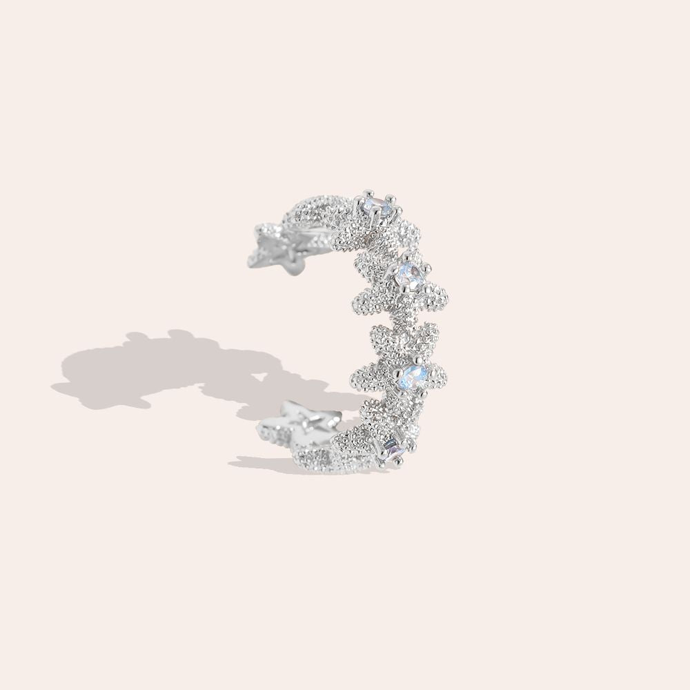 Earcuff Sea Blue - Silver