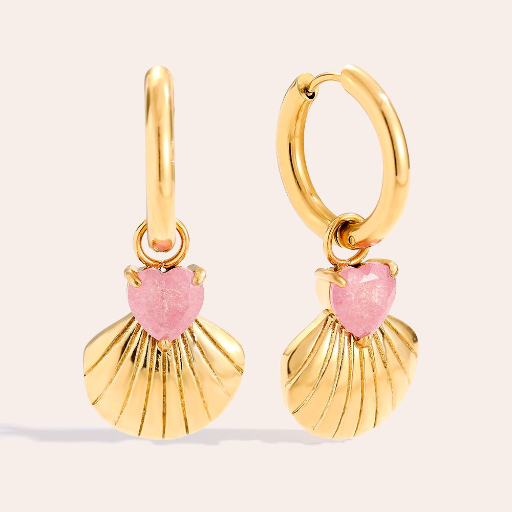 Lovely Shell Earrings - Gold