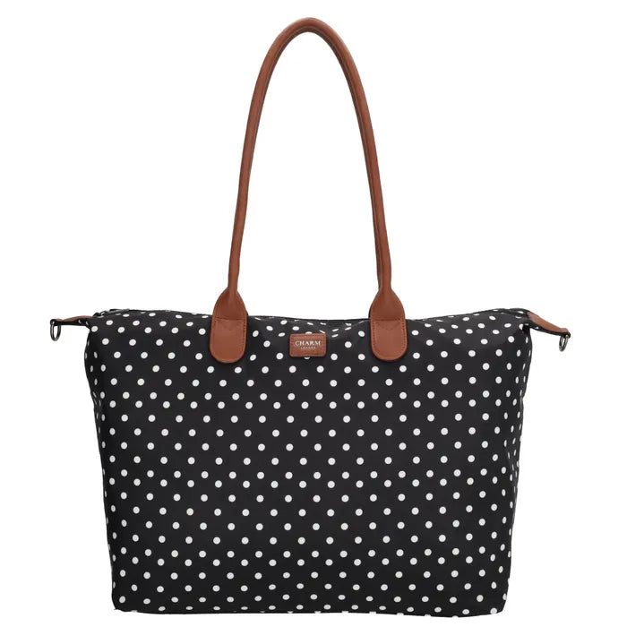 Charm London Buckingham Tas - Polka Dot Zwart