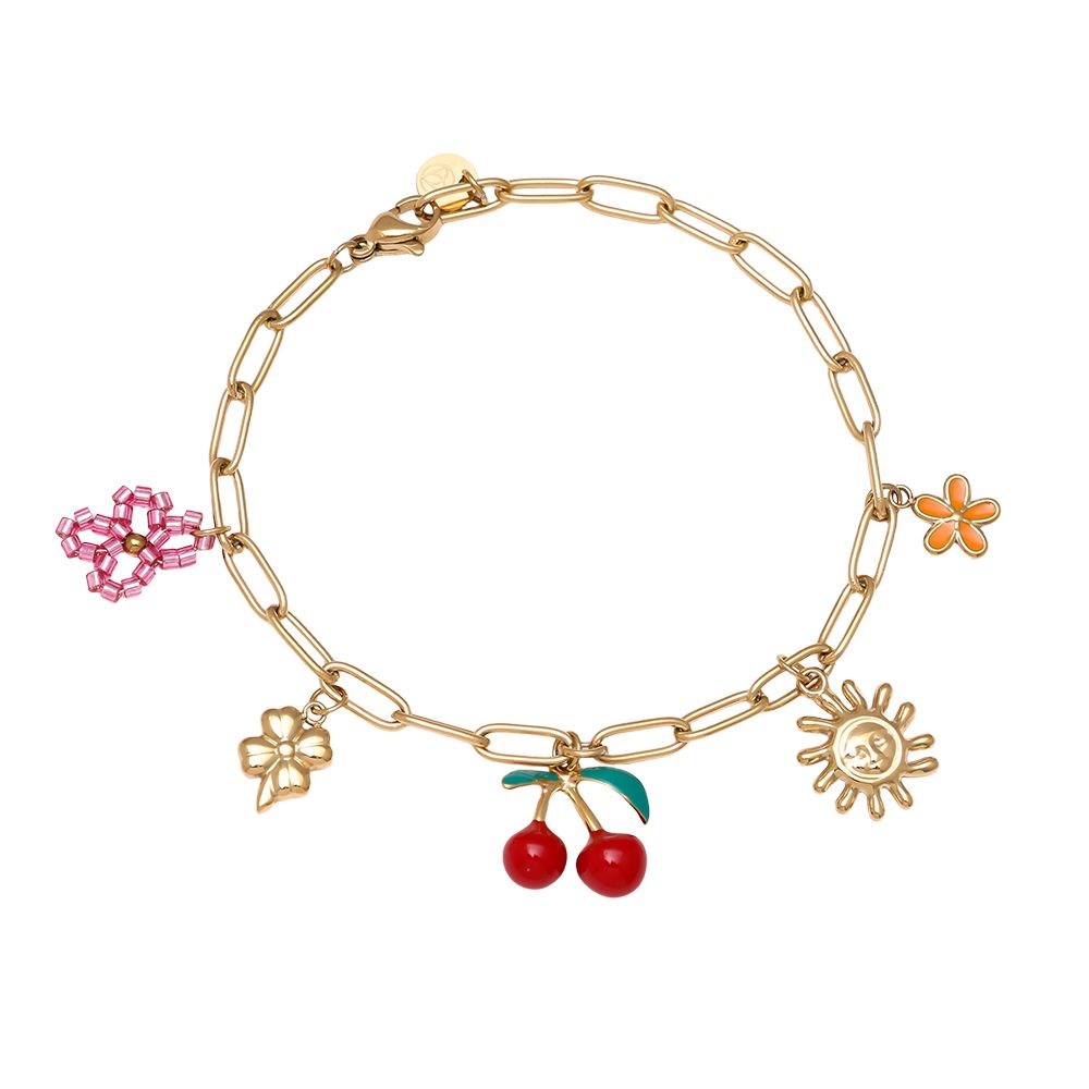 Cherry Bracelet - Gold