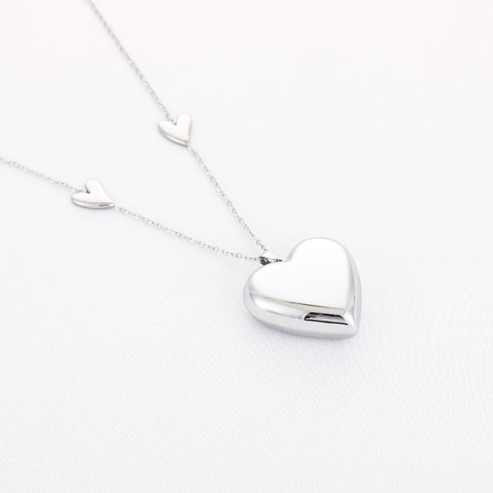 Benthe Necklace 80 cm - Silver