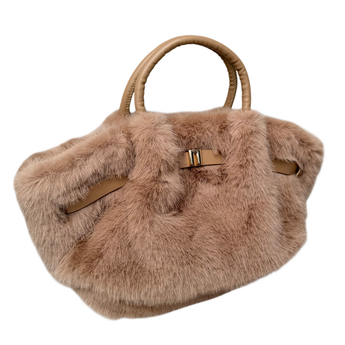 Marley Fluffy Small Tas - Camel