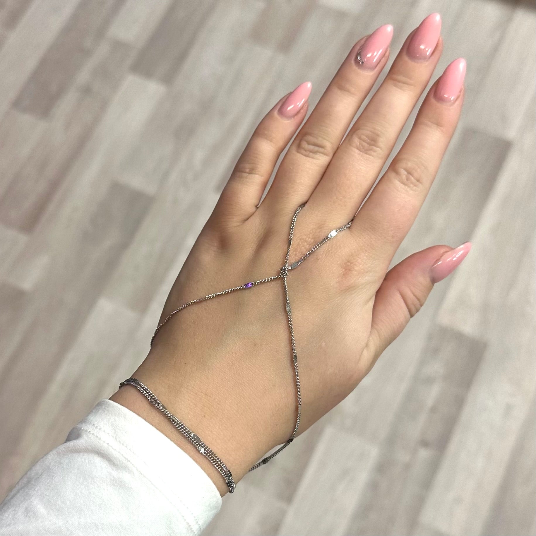 Handchain Plate - Silver