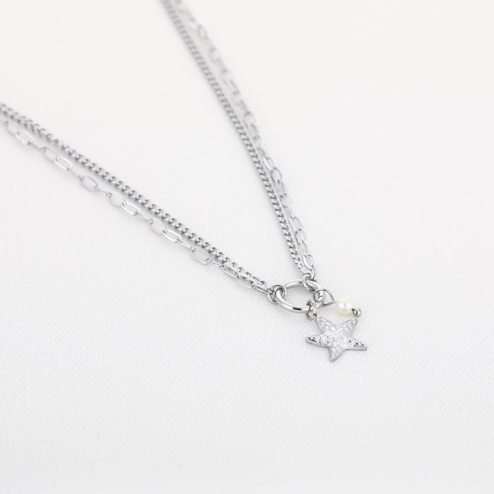 Sterre Necklace 40 cm - Silver