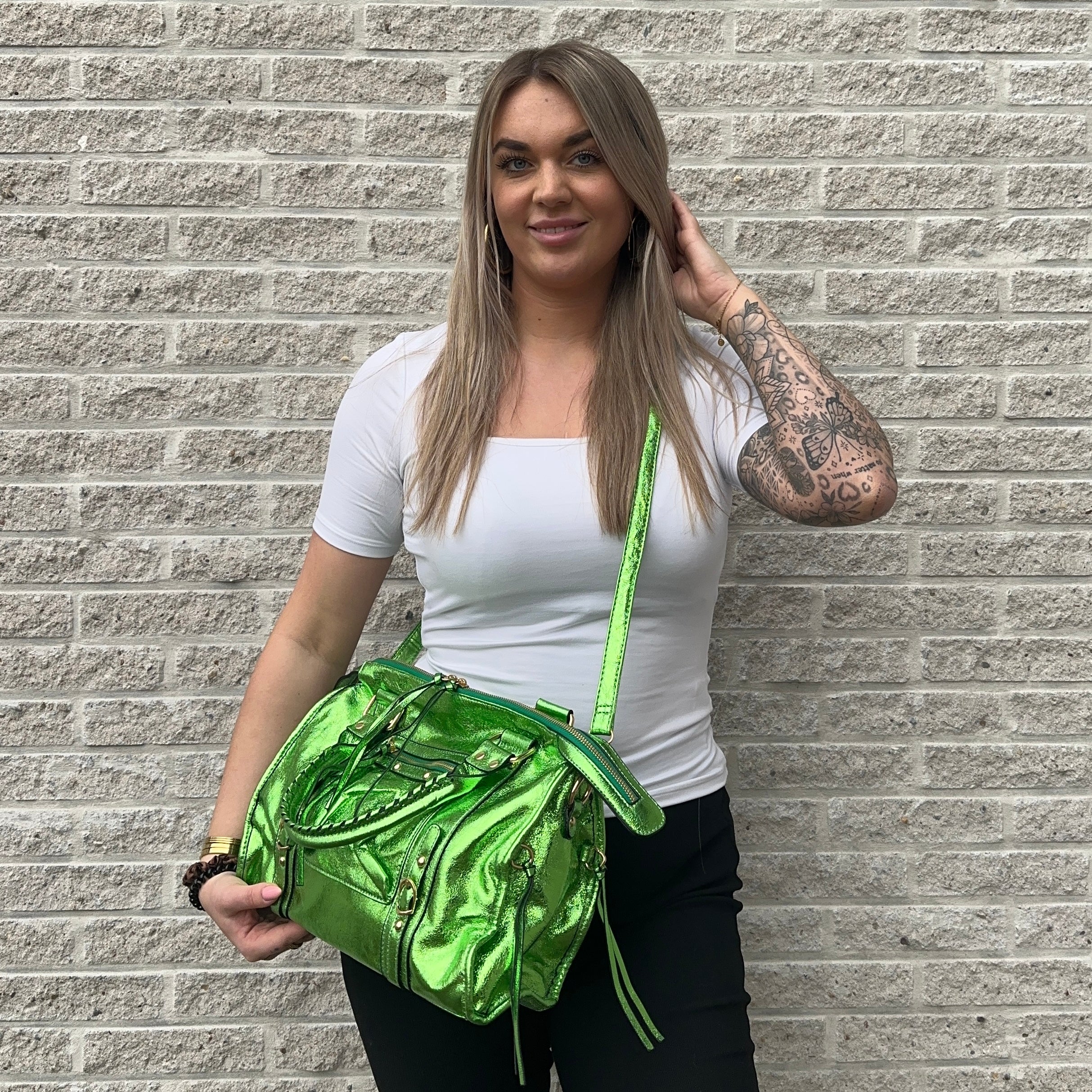 Liv Metallic Large Tas - Groen