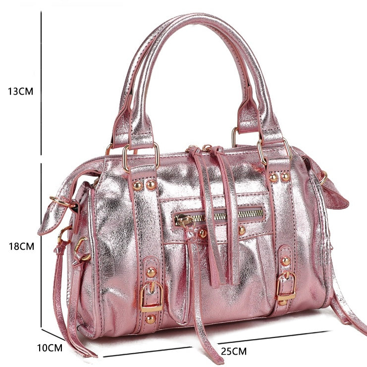 Liv Shiny Medium Tas - Metallic Groen