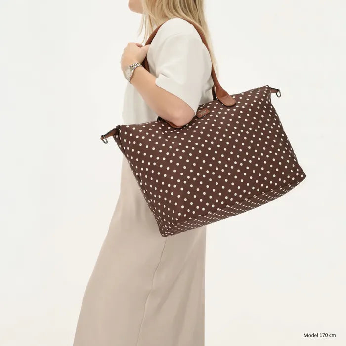 Charm London Buckingham Tas - Polka Dot Bruin